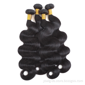XCCOCO Virgin Brazilian Remy Human Hair Weave Bundles 10-28 Inch 100% Unprocessed Brazilian Hair Bundles with closure
